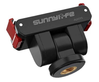 Element montażowy do kamery Sunnylife Magnetyczny adapter montażowy 1/4” obrotowy o 180°